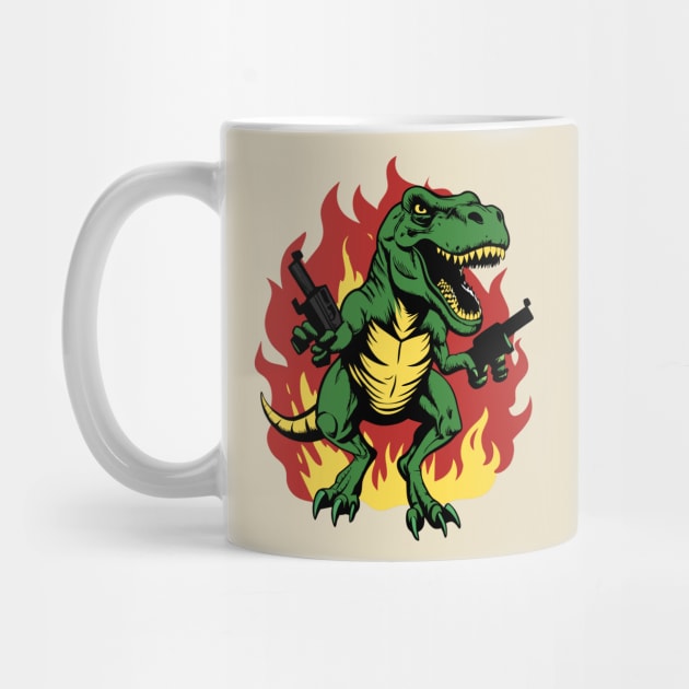 Mad T Rex On Fire by The WYLD Tribe
